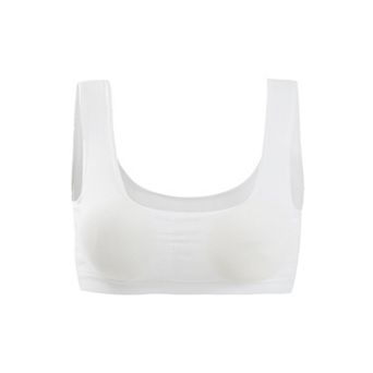 Women's Training Cotton Wire Free Comfort Removable Pad Vest Tops Bra One Size