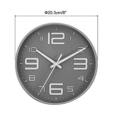 1Pc Wall Clocks, 3D Numbers Round Wall Clocks
