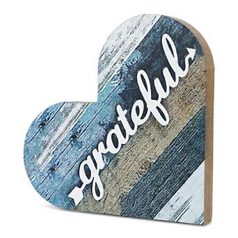 Decor Wooden Heart Signs 2 pc Freestanding Heart Tabletop Decor Rustic Heart Ornaments for Home