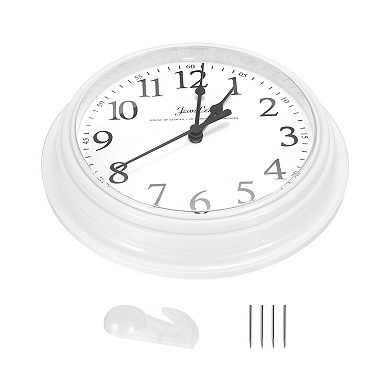 1Pc Quartz Battery Operated Silent Round Wall Clock