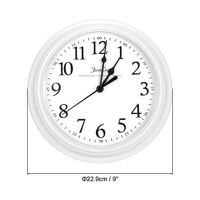 1Pc Quartz Battery Operated Silent Round Wall Clock