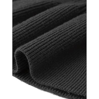 Cardigan Sweater for Women's V Neck Ruffle Hem Pleated Button Down Long Sleeve Open Front Sweaters