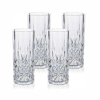 Shatterproof Tritan 18oz Tall Tumbler Set of 4 Unbreakable Drinking Glasses