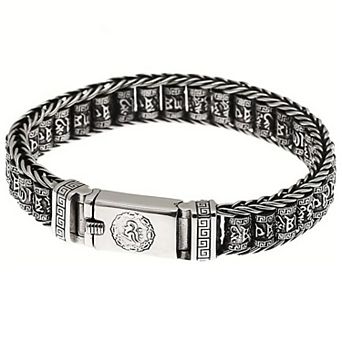 Vintage Spinning Bead Chain Bracelet for Women - Retro Engraved Lucky Jewelry, Ideal Gift for Daily