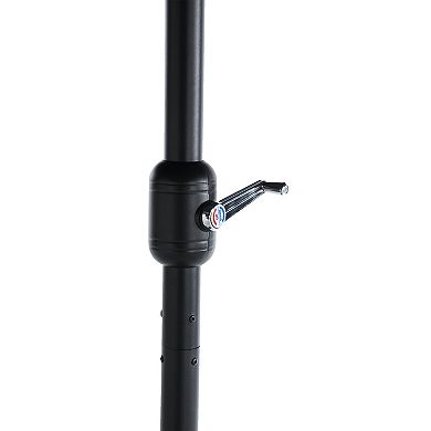 14.8 Ft Double Sided Outdoor Umbrella Rectangular Large with Crank ( Dark blue )(No Base)