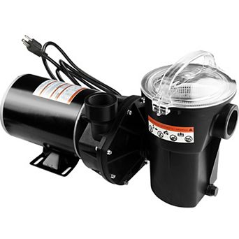 1 pc 1.5 HP Single Speed Above Ground Pool Pump 115V 3450RPM Quiet Corrosion Resistant