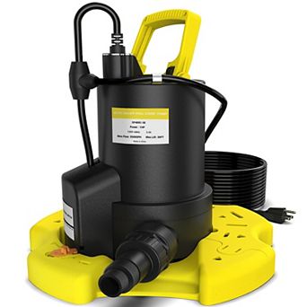 1 HP 3500 GPH Automatic Pool Cover Pump Submersible Water Pump with 33FT Cord 1 pc