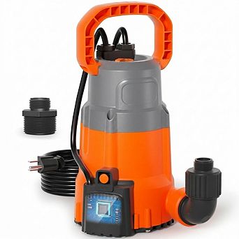 1 4 HP Submersible Utility Pump 2160 GPH High Flow Thermoplastic Sump Pump with Auto Sensor 1 pc