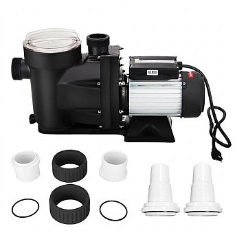 1 pc 1.5HP 7140GPH Swimming Pool Pump for Above Ground Pools with 59 Inch Electric Cord