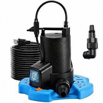 1 pc 12HP Automatic Pool Cover Pump 3500GPH Submersible Water Pump with Filter Net 25ft Cord