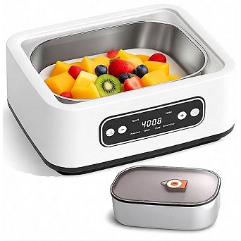 1.6-qt Stainless Steel Yogurt Maker Adjustable Temp and Time Automatic 1 pc