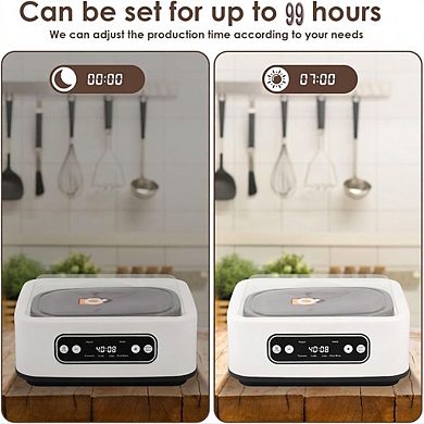 1.6 Quart Stainless Steel Yogurt Maker Adjustable Temp and Time Automatic 1 Piece