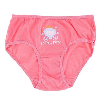 Mamia Girl's Cotton Princesses Bikini Panty (6 Pack)