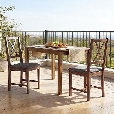 X-Back Upholstered Dining Chairs, Set of 2 or Set of 4