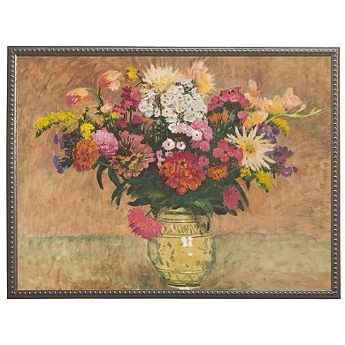 Vintage floral oil reproduction