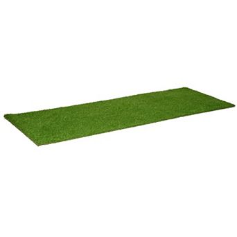 YIORTWO 10 x 3 FT Artificial Turf Grass Rug with Drainage Holes UV Resistant Lawn
