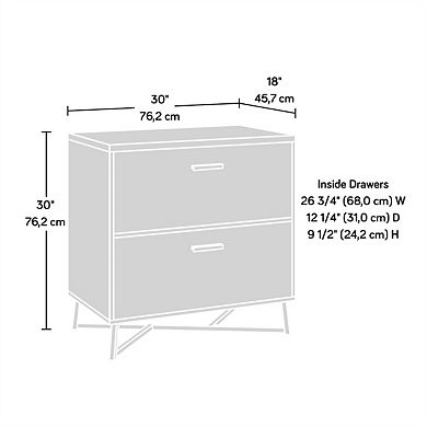 Lateral File Cabinet, 2 Soft Close Drawers,Metal Base, Letter & Legal Size Storage,Assembly Required