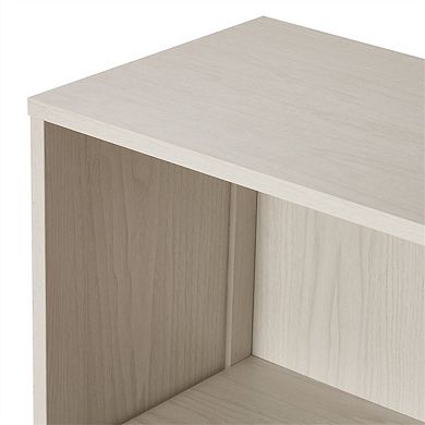 5-Tier Wide Tall Bookshelf, 68" Wooden Open Display Storage Organizer, Freestanding Floor Shelf