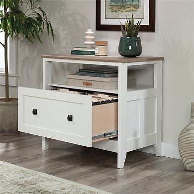 Lateral File Cabinet - Large Drawer, Matte Finish, Full-Extension Slides, Open Shelf, 29.25" Tall