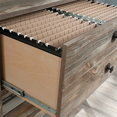 Lateral File Cabinet,2-Drawer Storage with Open Shelf, Full Extension Slides, Letter File Compatible