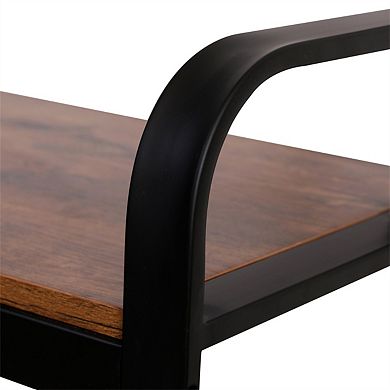 72.8"L Coat Rack Hall Tree - 4-in-1 Entryway Bench with Shoe Storage, 9 Removable Hooks, Hanging Rod