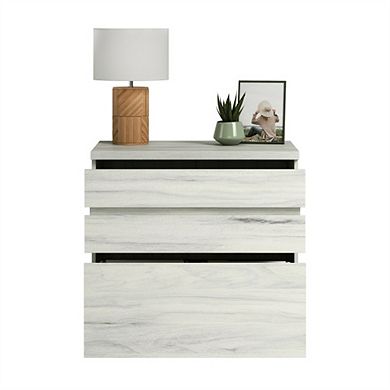 Lateral File Cabinet, Off White/Gray, 2 Drawers, Metal Runners, Printer Stand for Home,Easy Assembly