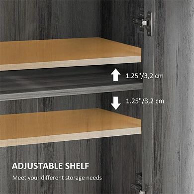 34.5"H Sideboard - Storage Cabinet with Large Tabletop, Drawer and 2-Tier Doored, Adjustable Shelf