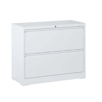 Lateral File Cabinet 2 Drawer for A4 Size, Filing Cabinet with Lock, Lockable File Cabinet for Home