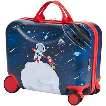 Ride-on Luggage 18 in Carry-On Scooter Suitcase