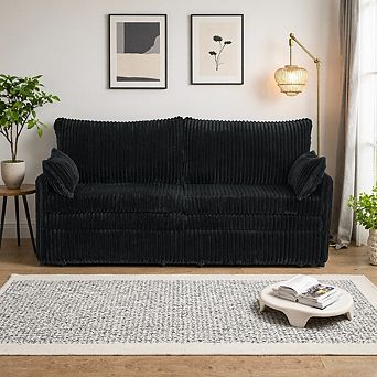 3-In-1 Convertible Sofa Bed With Usb & Side Pockets, Pull-Out Couch