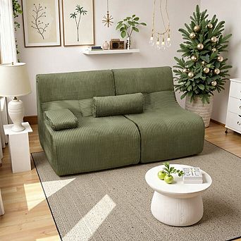 2-Seater Sectional Sofa With Ergonomic Support, Modular Design