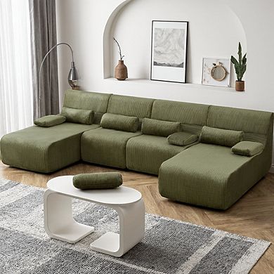 Modular Design 4-6 Seater Sectional Sofa With Ergonomic Support