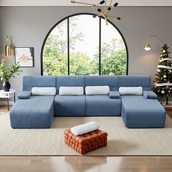 Modular Design 4-6 Seater Sectional Sofa With Ergonomic Support