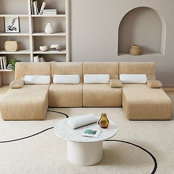 Modular Design 4-6 Seater Sectional Sofa With Ergonomic Support