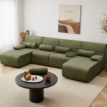 Modular Design 4-6 Seater Sectional Sofa With Ergonomic Support