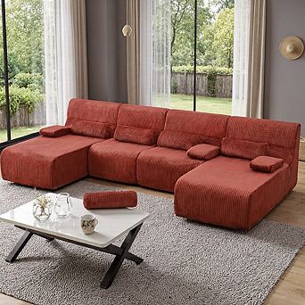 Modular Design 4-6 Seater Sectional Sofa With Ergonomic Support