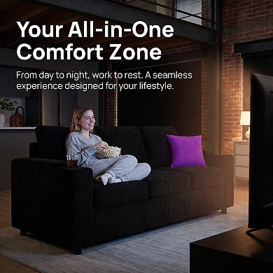 2-In-1 Sleeper Sofa With Mattress, Queen Size Sofa Bed