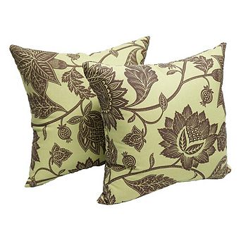 Blazing Needles Square Polyester Outdoor Throw Pillows (Set of 2)