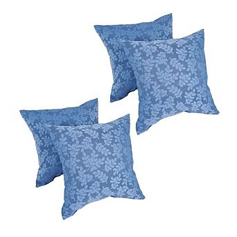 Blazing Needles Square Polyester Outdoor Throw Pillows (Set of 4)