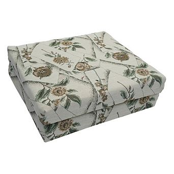 Blazing Needles Patterned Outdoor Chair Cushions (Set of 2)