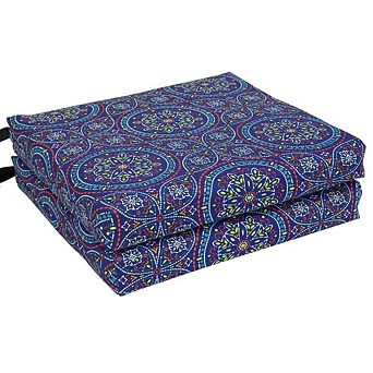 Blazing Needles Patterned Outdoor Chair Cushions (Set of 4)