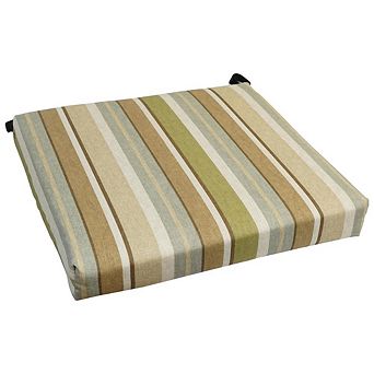 Blazing Needles Patterned Outdoor Chair Cushion