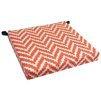 Blazing Needles Patterned Outdoor Chair Cushion