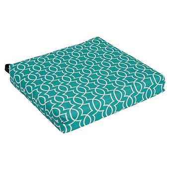 Blazing Needles Patterned Outdoor Chair Cushion