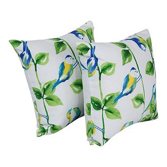 Blazing Needles Square Polyester Outdoor Throw Pillows (Set of 2)