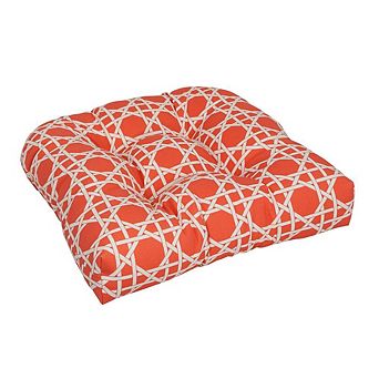Blazing Needles U-Shaped Spun Polyester Outdoor Tufted Dining Chair Cushion