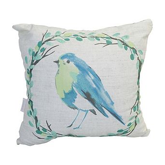 Blazing Needles Spun Polyester 17-inch Double-sided Outdoor Throw Pillow