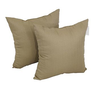 Blazing Needles Square Premium Polyester Outdoor Throw Pillows (Set of 4)
