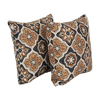 Blazing Needles Square Polyester Outdoor Throw Pillows (Set of 2)