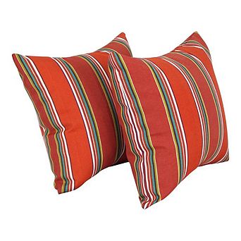 Blazing Needles Square Polyester Outdoor Throw Pillows (Set of 2)
